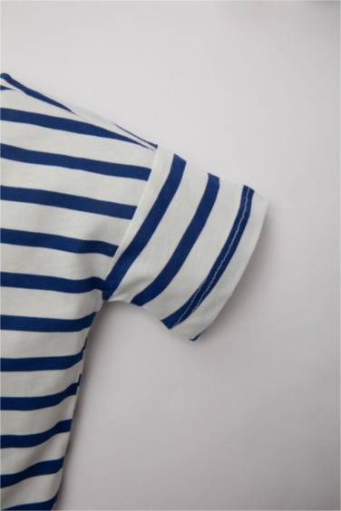 Baby Girl Standard Fit Striped Short Sleeve T-Shirt