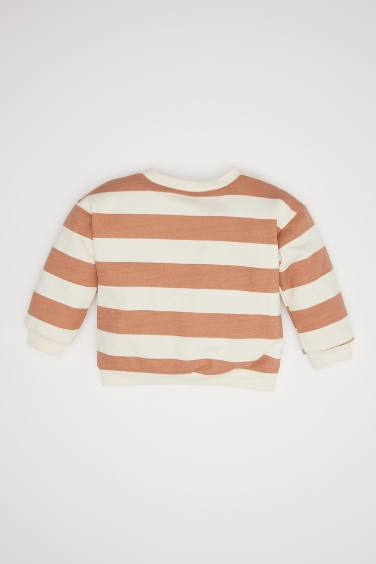 Sweat-Shirt à Coupe Régulière Col rrond Imprimé Mickey & Minnie