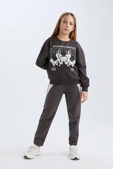 Джоггеры с резинкой на талии для девочек