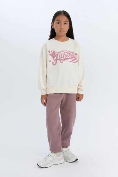 Girl Standard Fit Thick Jogger Elastic Waist Sweatpants