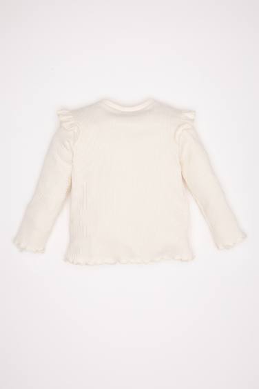 Baby Girl Floral Ribbed Camisole T-Shirt