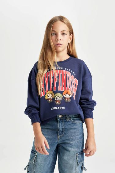 Girl Harry Potter Relax Fit Crew Neck Sweatshirt