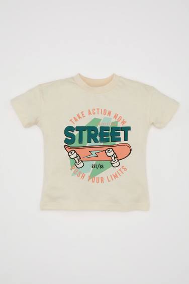 Baby Boy Printed Short Sleeve T-Shirt