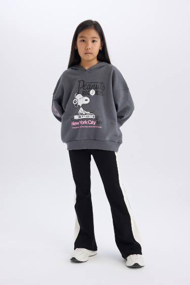 Kız Çocuk Standart Boy İspanyol Paça Basic Düz Tayt