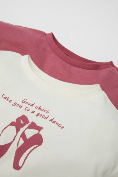 Baby Girl Crew Neck 2 Piece T-Shirt