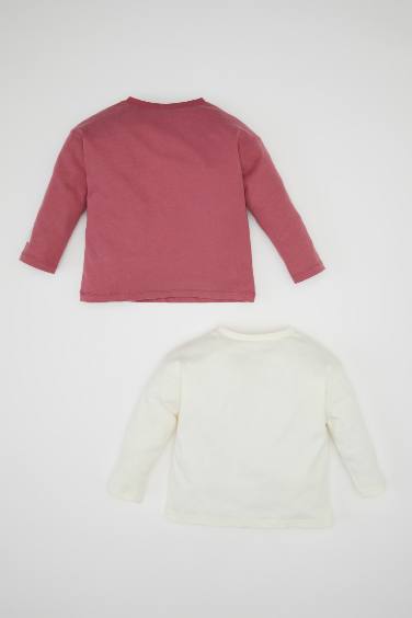 Baby Girl Crew Neck 2 Piece T-Shirt