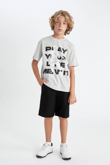 Boy Printed T-Shirt Shorts 2 Piece Set