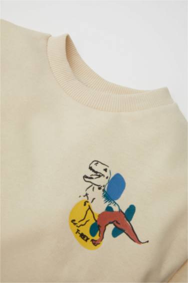 Baby Boy 3D Printed Thin Sweatshirt Sweatpants 2 Piece Set