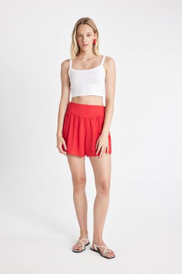 Regular Fit Normal Waist Short Leg Shorts