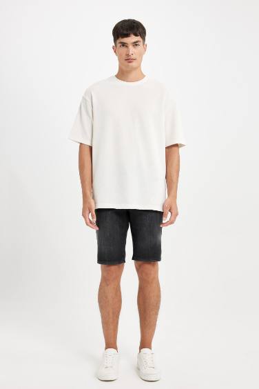 Regular Fit Jean Shorts