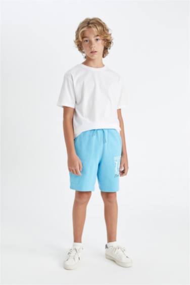 Boy Regular Fit Sweatshirt Fabric Shorts
