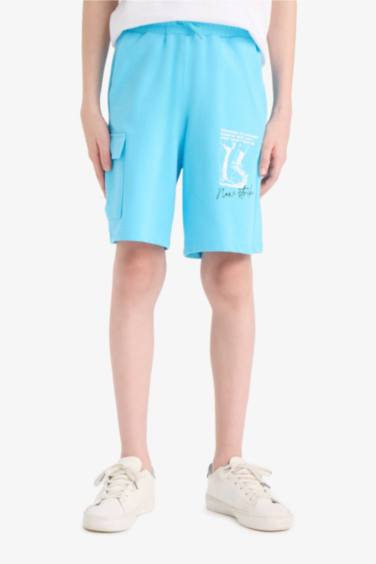 Boy Regular Fit Sweatshirt Fabric Shorts