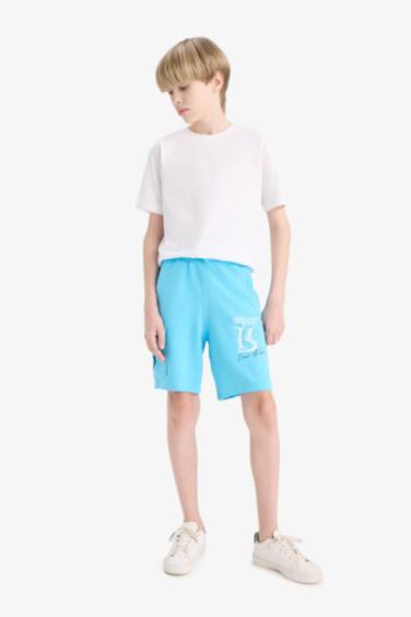 Boy Regular Fit Sweatshirt Fabric Shorts