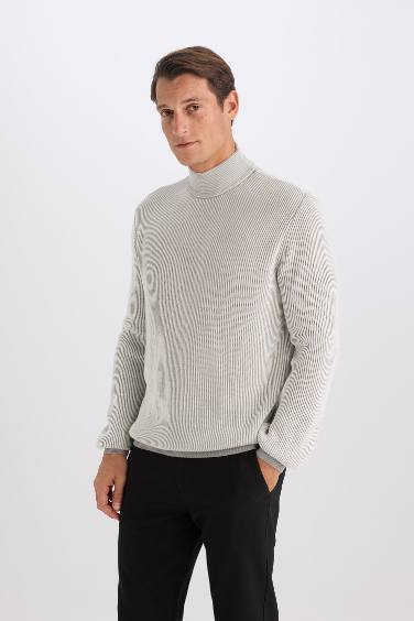 Standard Fit Turtleneck Knitwear Pullover