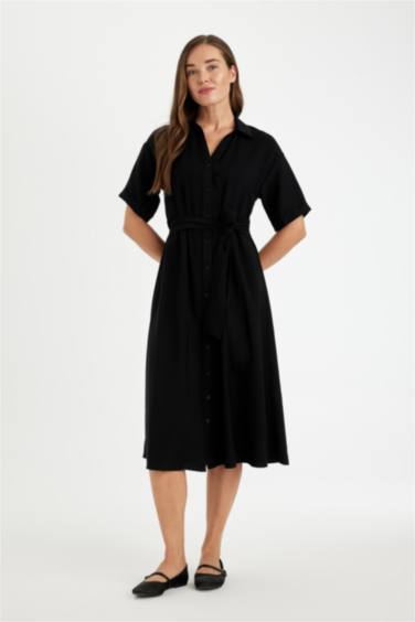 Regular Fit Shirt Collar Dress