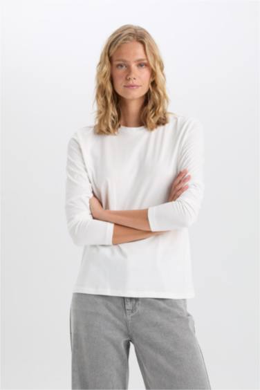 Regular Fit Crew Neck Long Sleeve T-Shirt