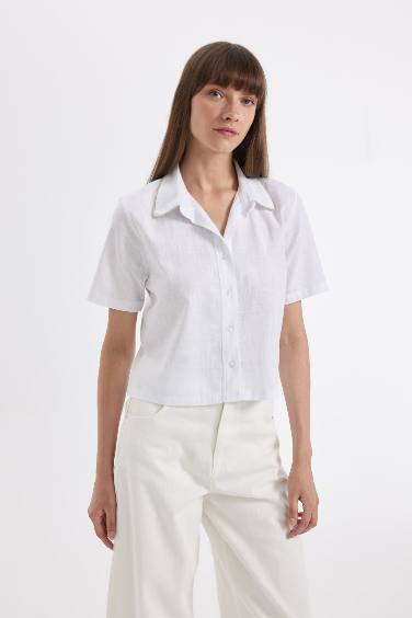 Short Sleeve Crop Shirt