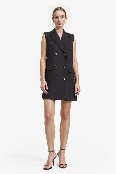 Tailored Fit Kolsuz Mini Elbise