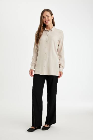 Рубашка стандартного кроя с длинным рукавом