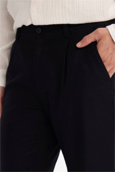 Regular Fit түзу балақты мақта шалбар