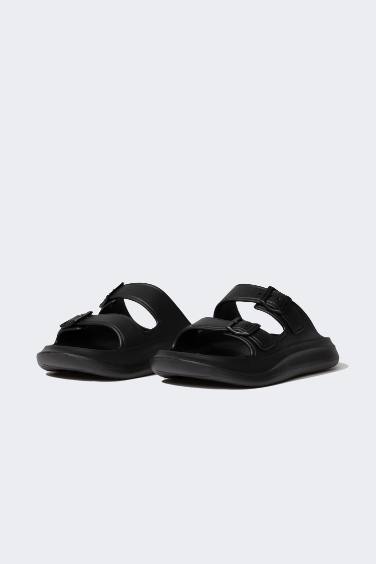 Man Flat Sole Double Banded Eva Slippers