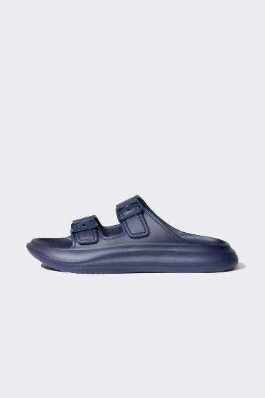 Man Flat Sole Double Banded Eva Slippers