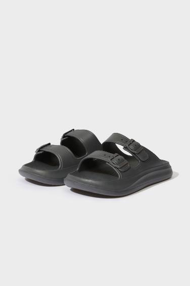 شبشب رجالي إيفا بكعب مسطح بشريط مزدوج