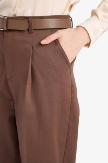 سروال كلاسيكي بخصر عالي و جيب