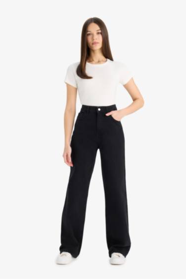 Pantalon Jean Large Taille Haute Style des Années 90