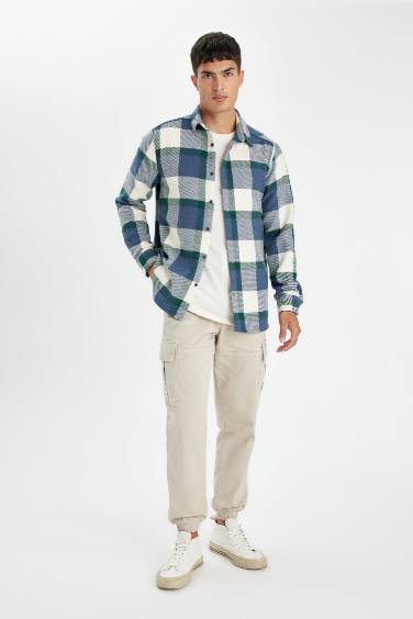 Regular Fit Kareli Oduncu Flanel Uzun Kollu Gömlek