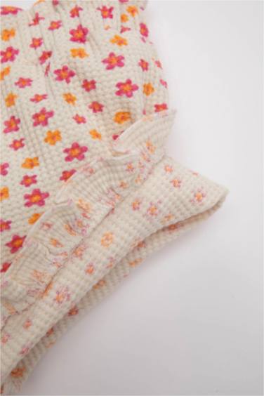 Baby Girl Floral Waffle Shorts