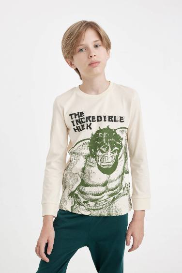 طقم بيجاما قصة عادية من مارفل - قطعتين