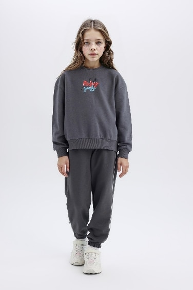 سويت شيرت بناتي اوفر سايز من ديزني ميكي ماوس