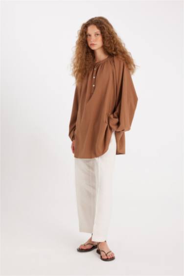 Manuka x DeFacto Straight Fit Keten Pantolon