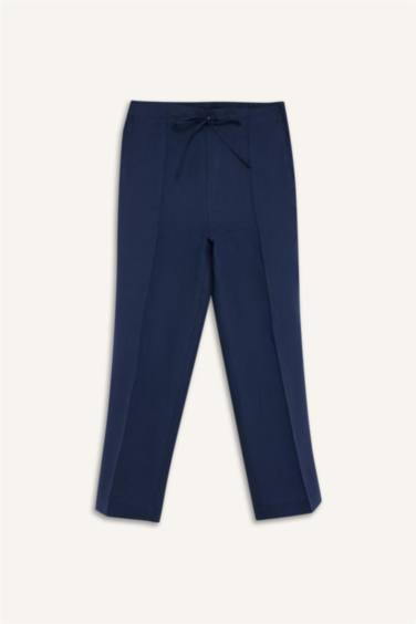 Straıght Fıt Keten Pantolon - Görsel 5