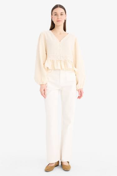 V-Neck Long Sleeve Tunic