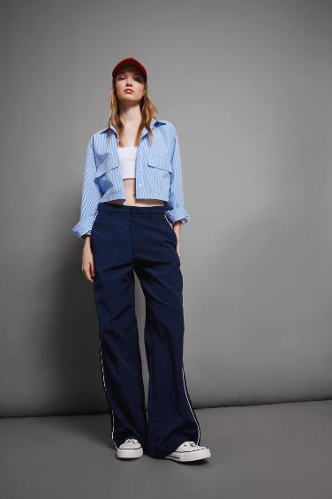 Wide Leg Normal Waist Trousers