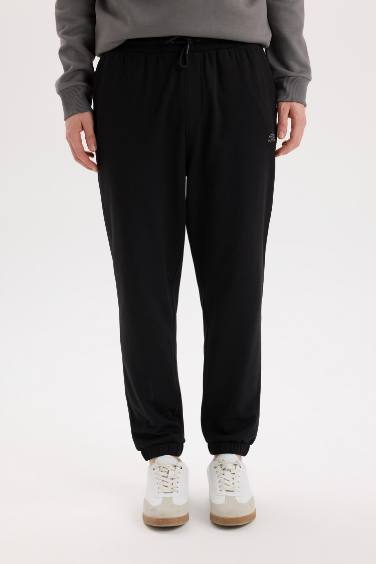 Regular Fit Eşofman Altı Cepli Basic Düz Beli Bağcıklı Lastikli Paça