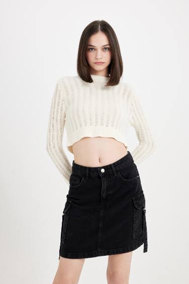 Fashion Fit Denim Mini Skirt