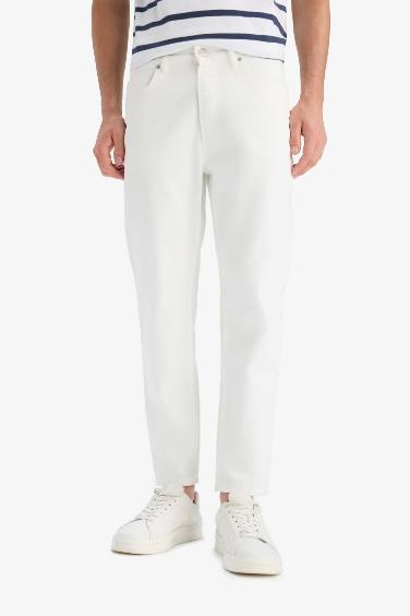 Pantalon Jean Slim Taille Haute à effet délavé Style des Années 90