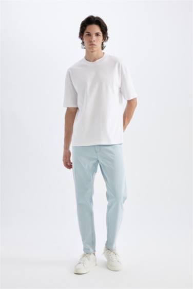 Pantalon Jean Slim à Taille Normale et Jambe ajustées