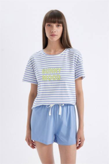 Ensemble pyjama 2 pièces rayé