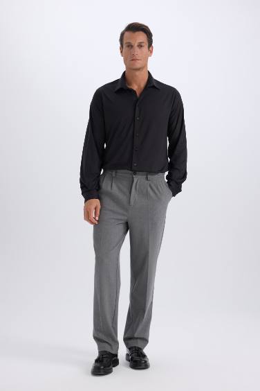 قميص ردن طويل سليم فيت بياخة بولو