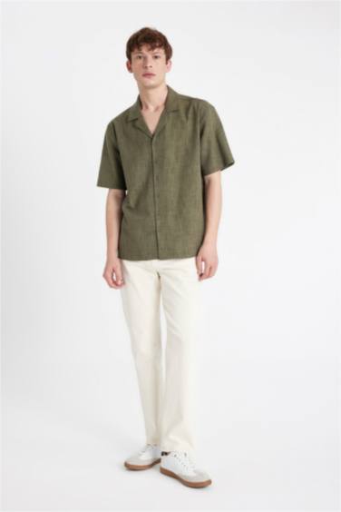 قميص بولو نص ردن قطن قصة مريحة