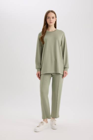 سويت شيرت سادة قصة عادية