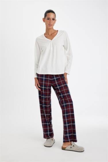 Fall in Love Plaid 2 Piece Pajama Set