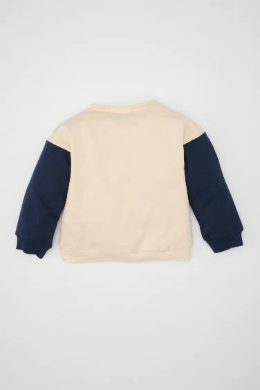 سويت شيرت بيبي اولادي خفيف قصة عادية ببطانة ناعمة من سنوبي