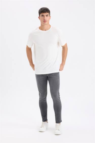 Skinny Comfort Fit Ripped Detailed Skinny Leg Jeans