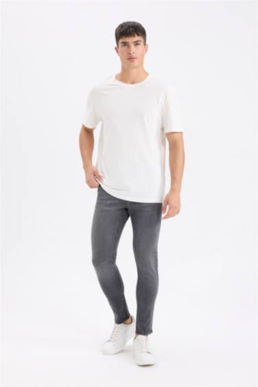 Skinny Comfort Fit Ripped Detailed Skinny Leg Jeans