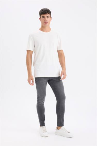 Skinny Comfort Fit Ripped Detailed Skinny Leg Jeans